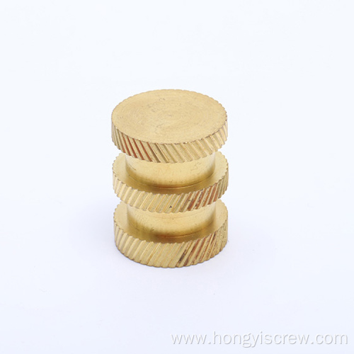 OEM Brass Nut Round Slotted Ring Knurl Nut